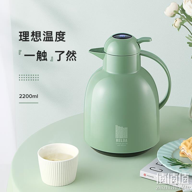 物生物 JV02200405 智能显温保温壶 1.5L 多色 55元包邮（需领券） 值值值-买手聚集的地方