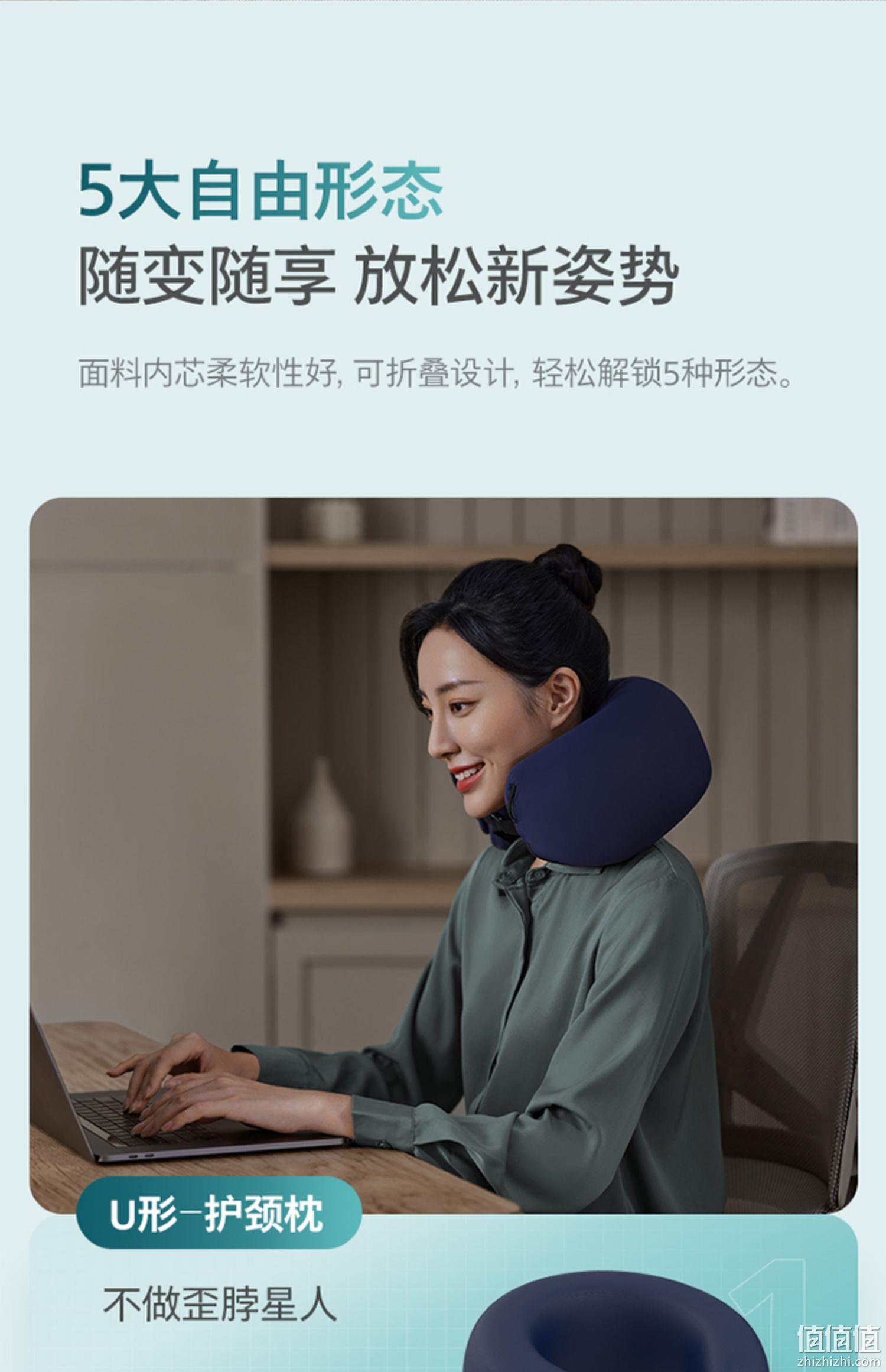 Philips 飞利浦 3701N 多功能折叠热敷枕 199元包邮（可低至129元，6期免息） 值值值-买手聚集的地方