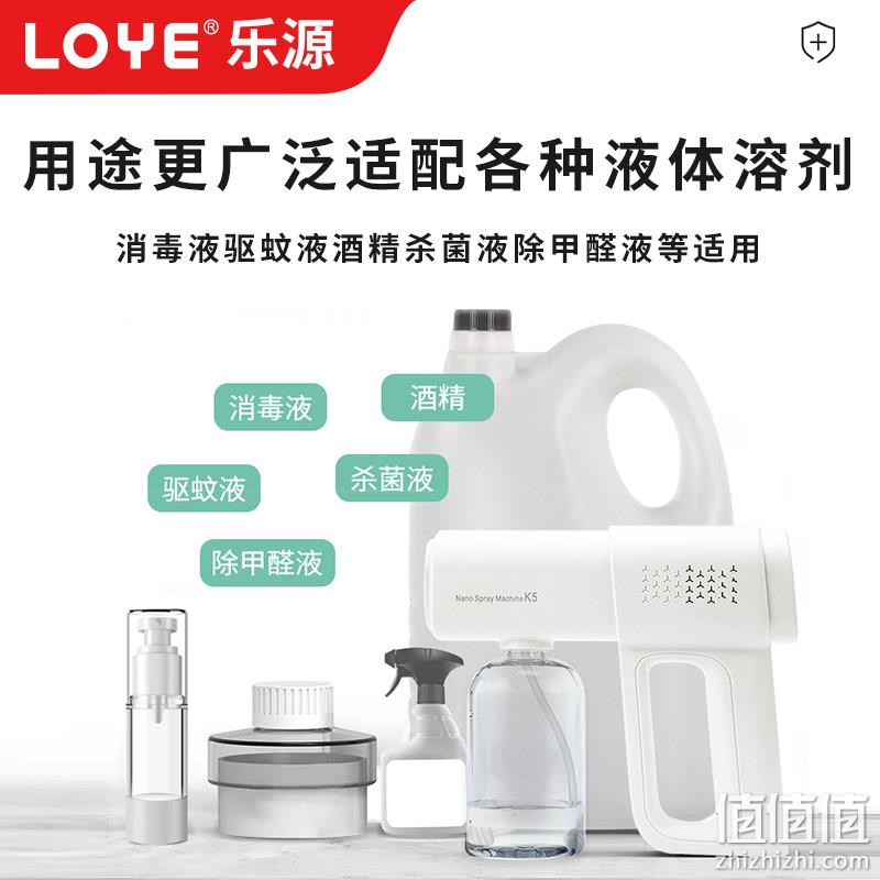 Loye 乐源 K5 可充电蓝光消毒纳米喷雾器 34元包邮（需领券） 值值值-买手聚集的地方