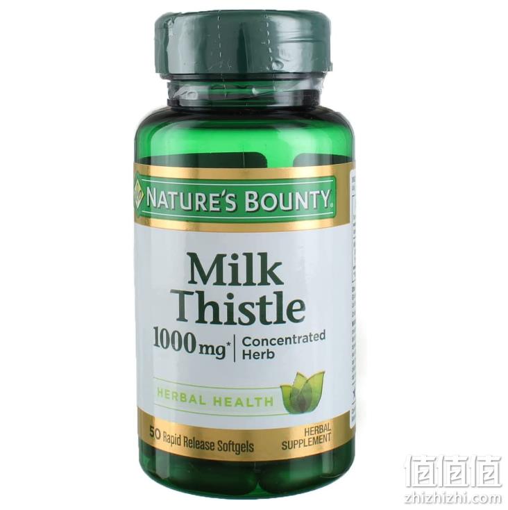 Nature's Bounty 自然之宝 水飞蓟护肝胶囊 1000mg*50粒*3瓶 239.31元 值值值-买手聚集的地方