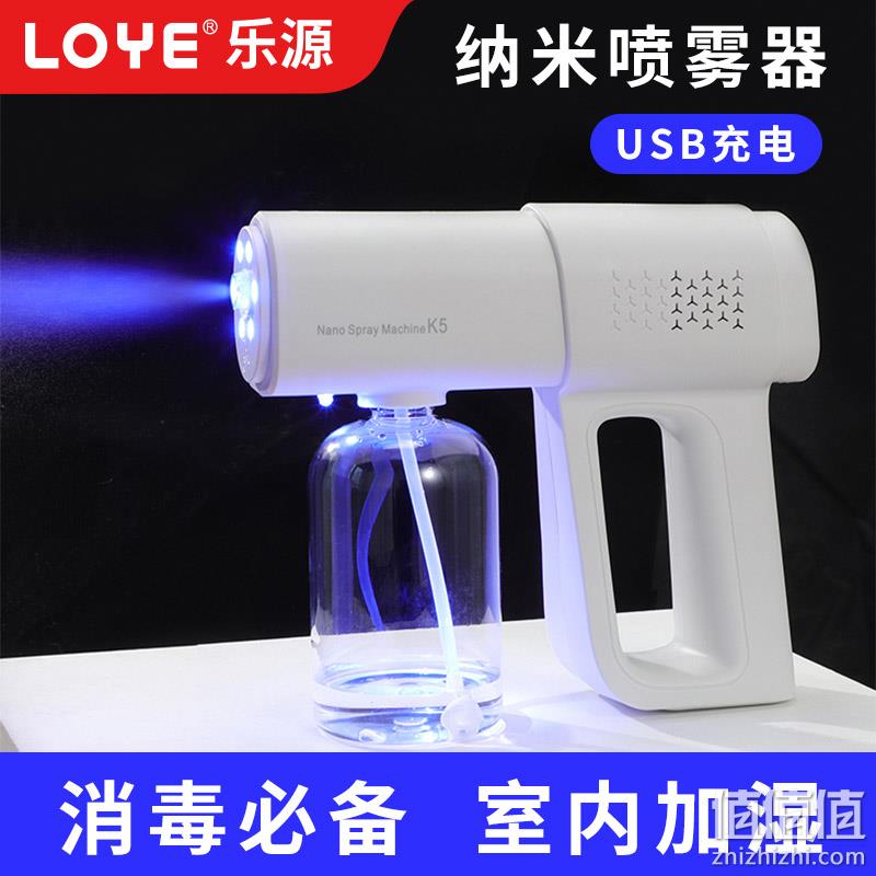 Loye 乐源 K5 可充电蓝光消毒纳米喷雾器 34元包邮（需领券） 值值值-买手聚集的地方