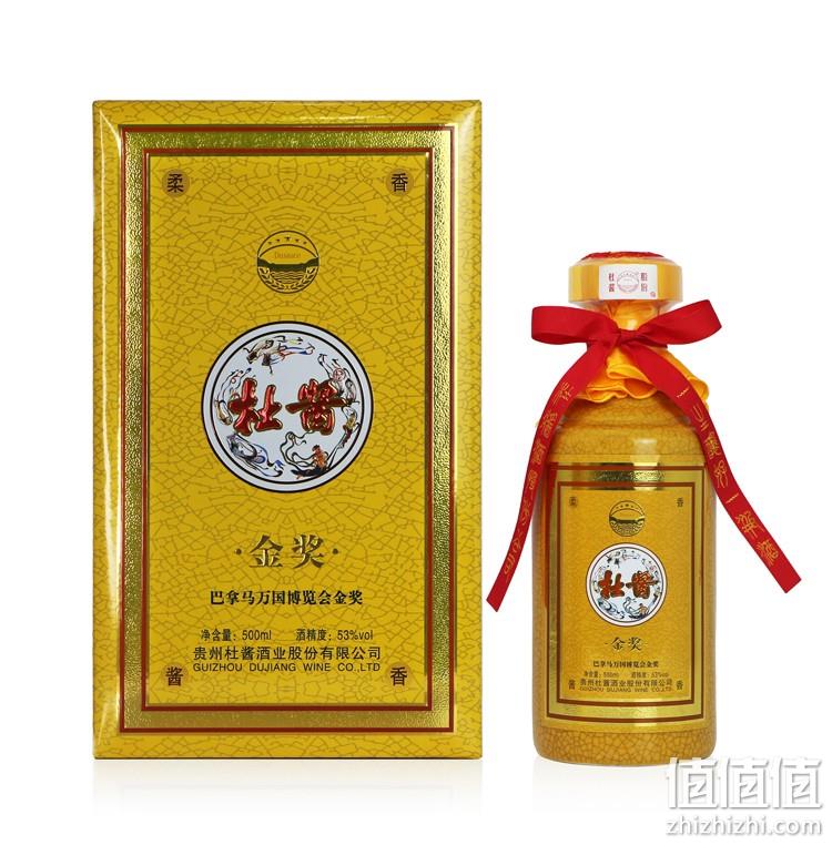 巴拿马万国博览会金奖，杜酱 金奖 53度香柔酱香型白酒 500mL*6瓶整箱新低1038元包邮（折173元/瓶） 新低1038元包邮 值值值-买手聚集的地方