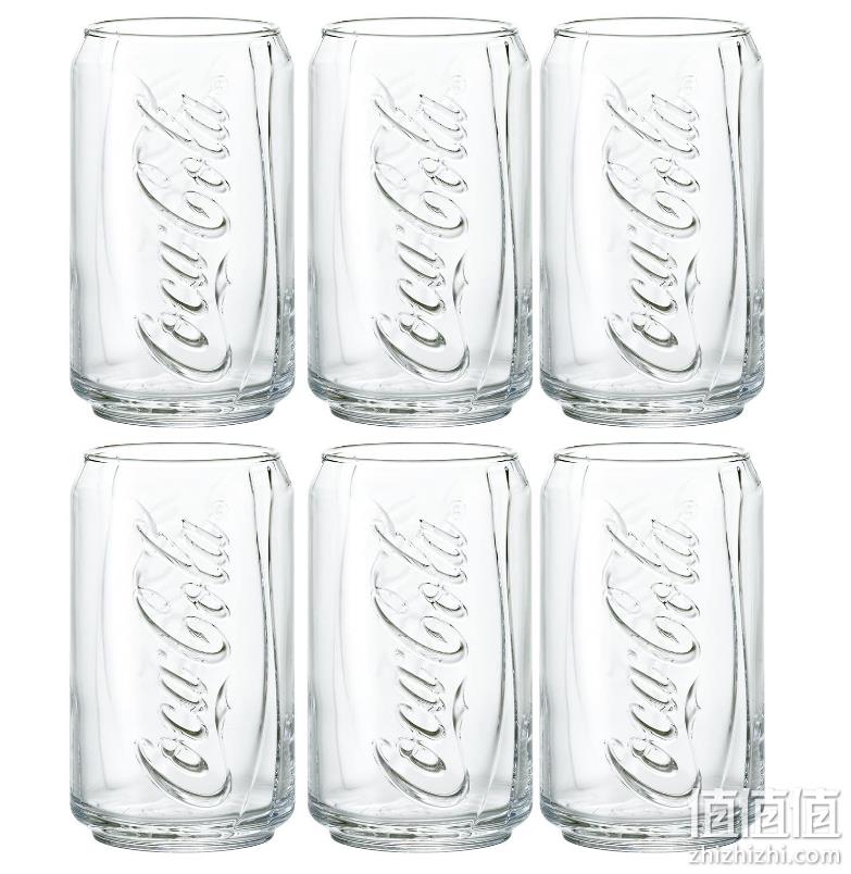 Aderia 石塚硝子 B-5468 可口可乐 罐型玻璃杯355mL*6个装 新低109元（可3件9折） 值值值-买手聚集的地方
