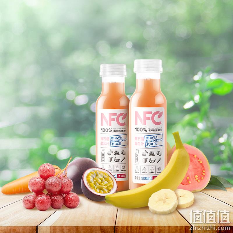 农夫山泉 NFC果汁饮料 番石榴/芒果/香蕉混合汁 300ml*10瓶 36.9元包邮（双重优惠） 值值值-买手聚集的地方