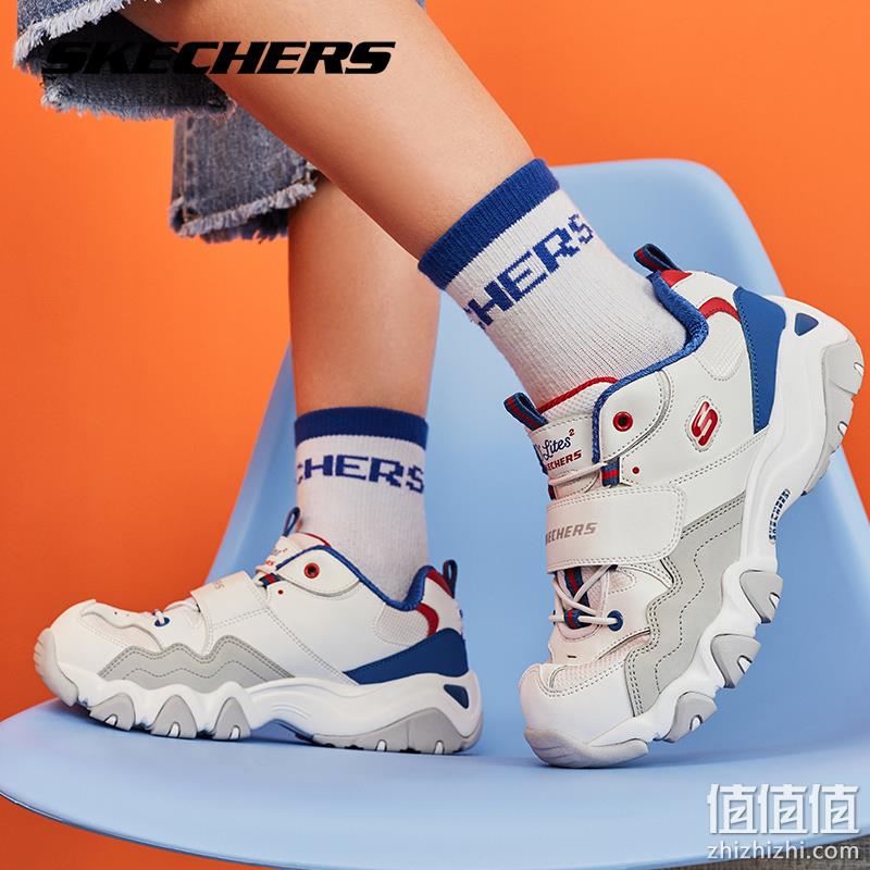 Skechers 斯凯奇 男童熊猫鞋 撞色运动老爹鞋996301L 新低159元包邮（需用券） 值值值-买手聚集的地方