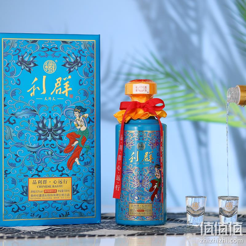 降￥350！杜酱 利群 天外天 53度香柔酱香型白酒 500ml*6瓶整箱礼盒+12个小酒杯 新低1244元包邮（双重优惠） 值值值-买手聚集的地方