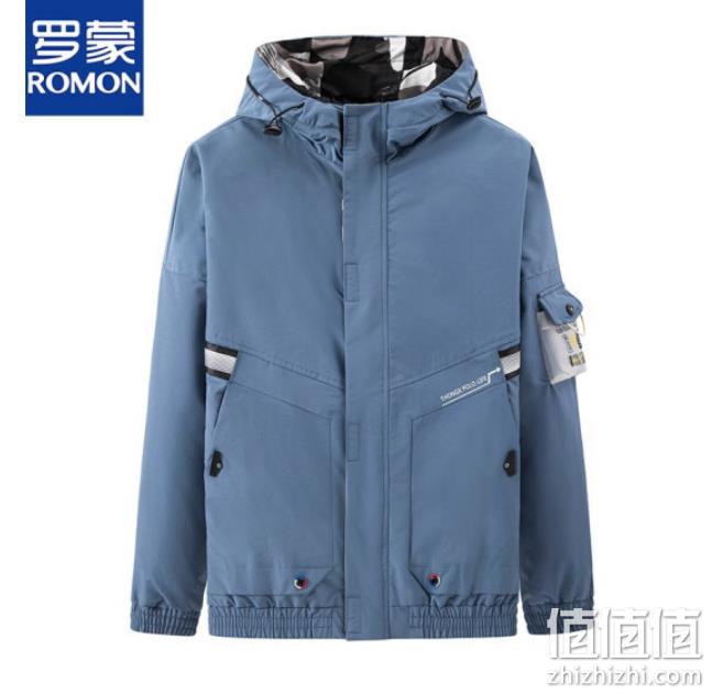 Romon 罗蒙 8052 男士工装连帽夹克 多色 48元包邮（需领券） 值值值-买手聚集的地方