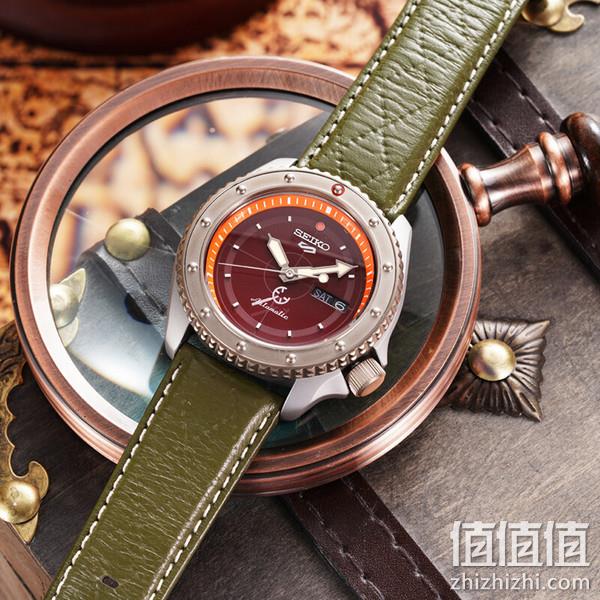 直降200元！PLUS会员，Seiko 精工 航海王IP限量款 男士机械腕表 SRPF59K1 644元包邮（多重优惠） 值值值-买手聚集的地方