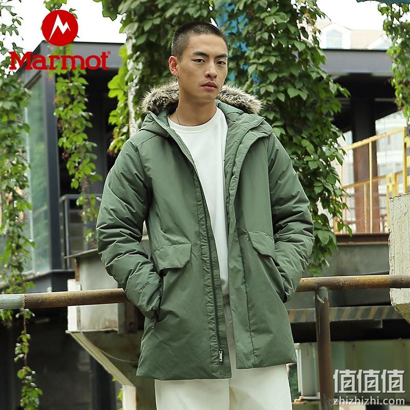 直降￥500！Marmot 土拨鼠 Steinway 男士中长款700蓬带毛领羽绒服V41640/V73980 多 新低949元包邮（可3期免息） 值值值-买手聚集的地方
