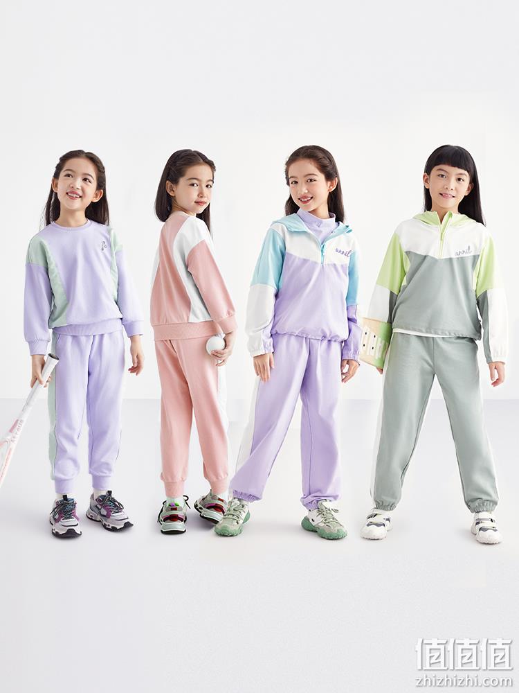 Annil 安奈儿 2022年秋新款儿童卫衣裤两件套装（100~170码）3款4色 148.9元包邮（双重优惠） 值值值-买手聚集的地方