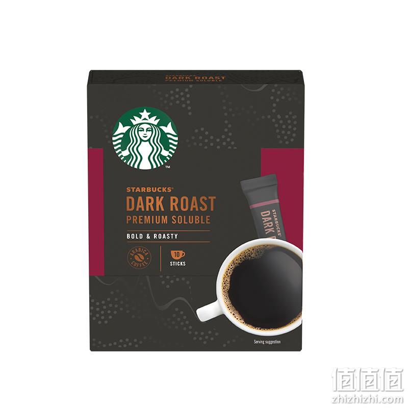 Starbucks 星巴克 黑咖啡 深度烘焙精品速溶咖啡 2.3g*10条 35元包邮（双重优惠） 值值值-买手聚集的地方