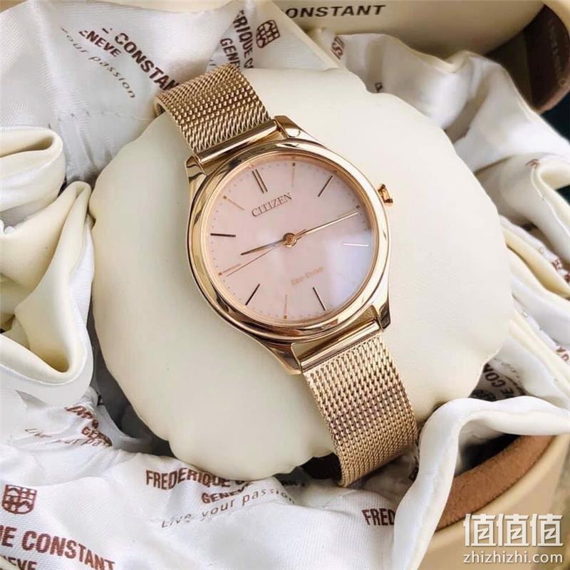 Citizen 西铁城 EM0503-83X 女士玫瑰钢带光动能腕表 697.98元（天猫旗舰店折后1110元） 值值值-买手聚集的地方