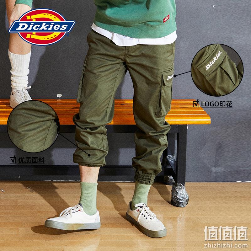 Dickies 帝客 情侣款LOGO印花多袋工装束脚休闲裤 多色 新低99.3元包邮（需凑单） 值值值-买手聚集的地方