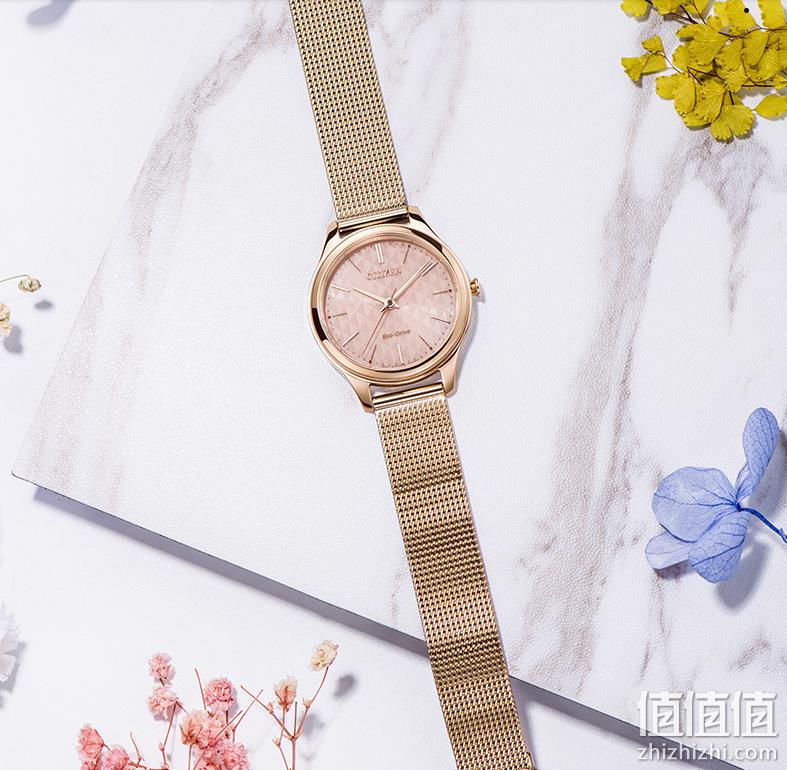 Citizen 西铁城 EM0503-83X 女士玫瑰钢带光动能腕表 697.98元（天猫旗舰店折后1110元） 值值值-买手聚集的地方