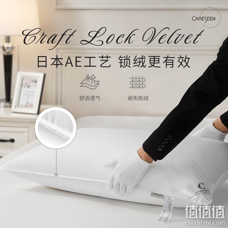 五星级酒店供应商，康尔馨 白鹅绒双层欣享时光枕芯 一只装 158元包邮（一对299元） 值值值-买手聚集的地方