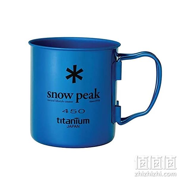 日本顶级户外品牌，Snow Peak 雪峰 MG-043 可堆叠钛金属单层马克杯450mL 246.63元 值值值-买手聚集的地方