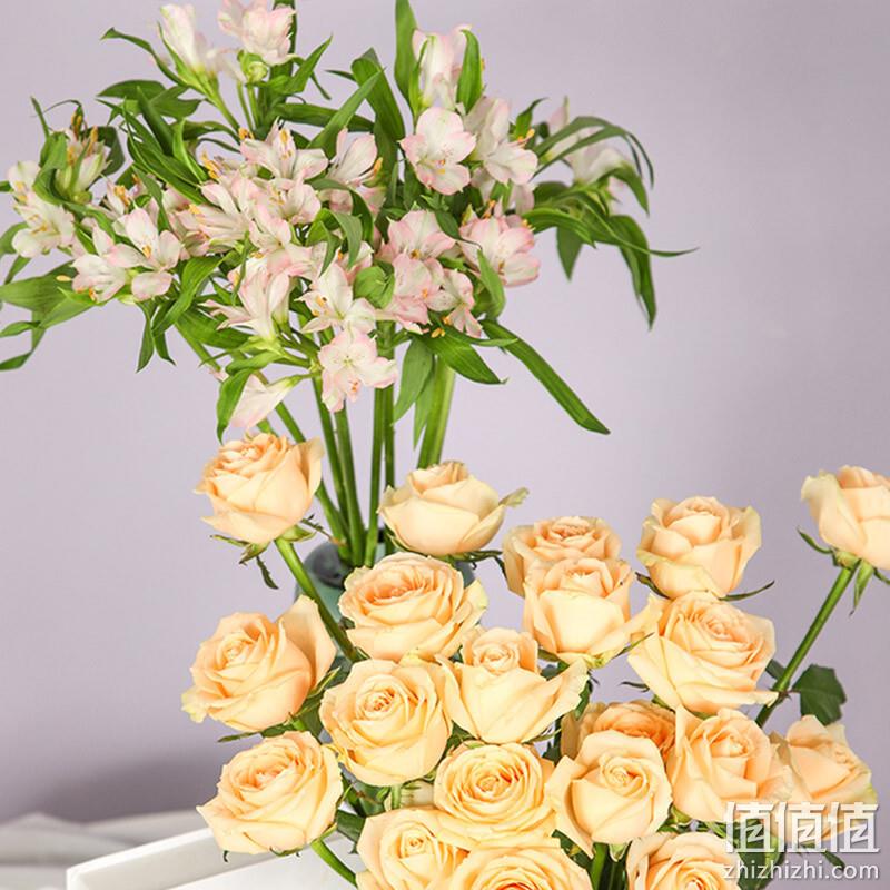 简值了 京东鲜花 雪山玫瑰10枝+水仙百合10枝组合款 史低19.9元包邮（另有设计师款） 值值值-买手聚集的地方