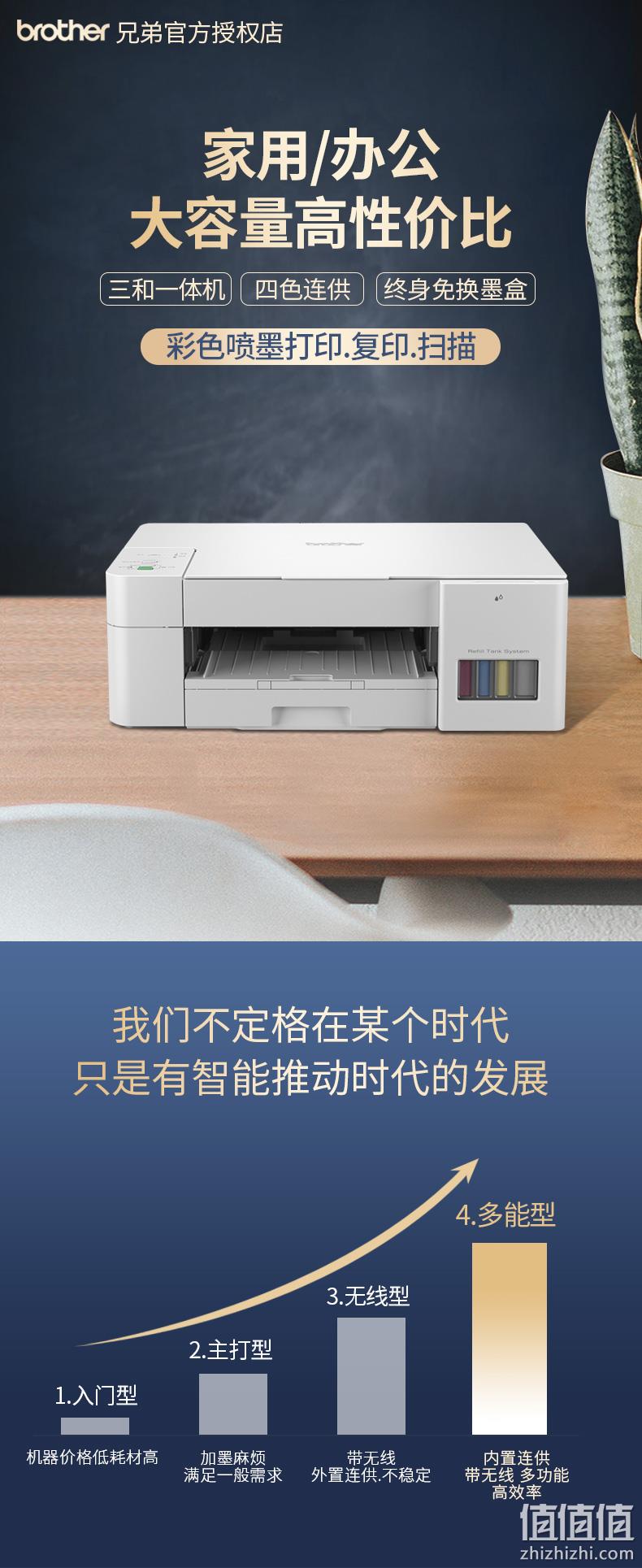 Plus会员,Brother 兄弟 DCP-T226 彩色喷墨多功能一体机 709元包邮(需领券) 值值值-买手聚集的地方