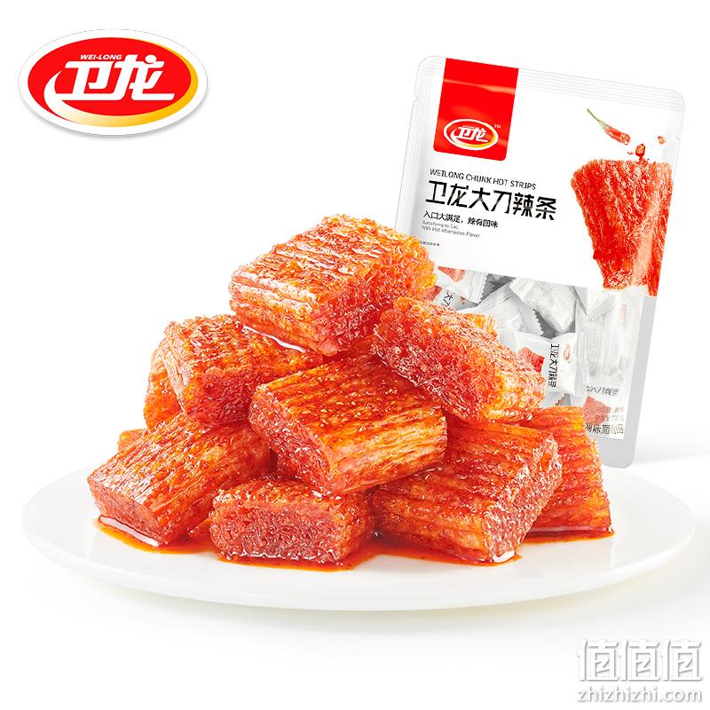 卫龙 大刀辣条 200g/袋 约30小包 8.9元包邮（需领券） 值值值-买手聚集的地方