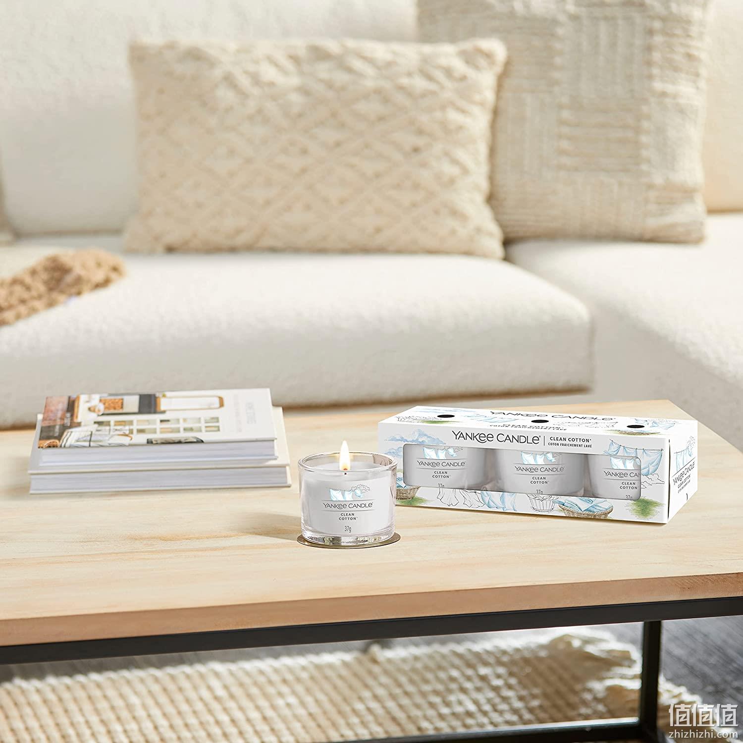 Yankee Candle 扬基蜡烛 浮光烛 香氛蜡烛礼品套装 柔软梦香 37g*3个 75.49元 值值值-买手聚集的地方