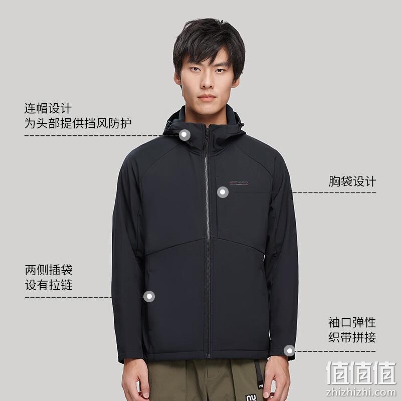 再降￥30，NORTHLAND诺诗兰 22秋冬新款 男女防风防泼软壳连帽外套 NXJCH5507E 新低148元包邮 值值值-买手聚集的地方
