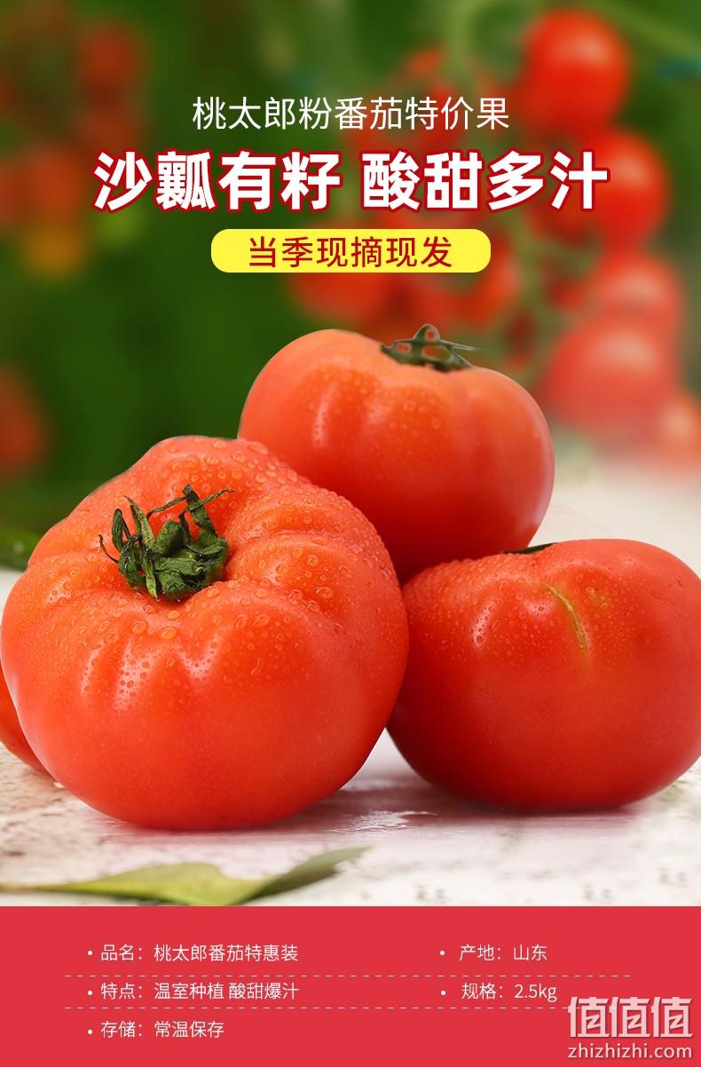 北京奥运会食材供应商，绿行者 桃太郎粉番茄新鲜西红柿5斤 24.9元顺丰包邮（需领券） 值值值-买手聚集的地方