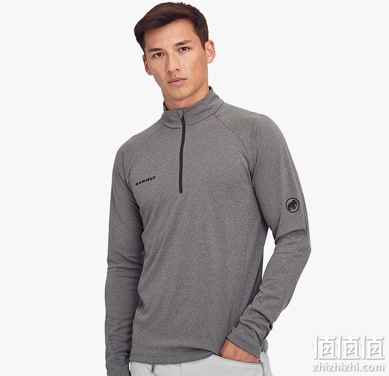 Mammut 猛犸象 Aegility 男士长袖半拉链速干T恤 1016-00730 329.68元（天猫718元） 值值值-买手聚集的地方