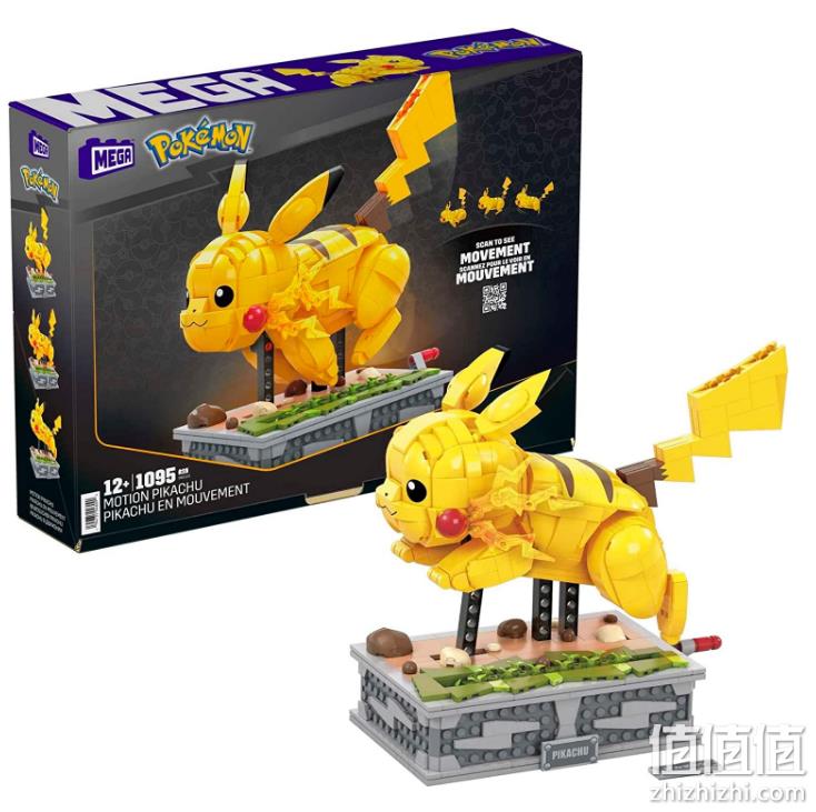 Mega Construx 美高 Pokémon系列 机械化可动皮卡丘拼插积木 折后385.31元（Prime会员96折） 值值值-买手聚集的地方