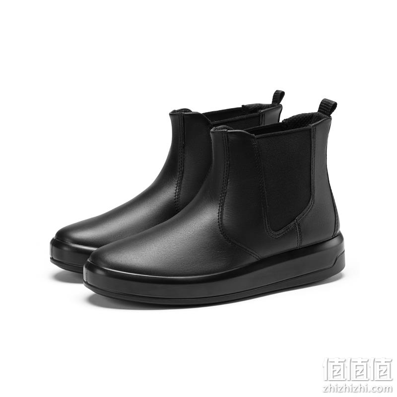 ECCO 爱步 Soft 9 Ii柔酷9号 女式平底皮短靴烟筒靴205333 567.82元（天猫折后1279元） 值值值-买手聚集的地方