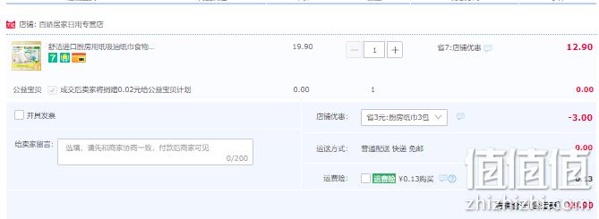Kleenex 舒洁 进口印花厨房纸巾2卷装 9.9元包邮（需领券） 值值值-买手聚集的地方