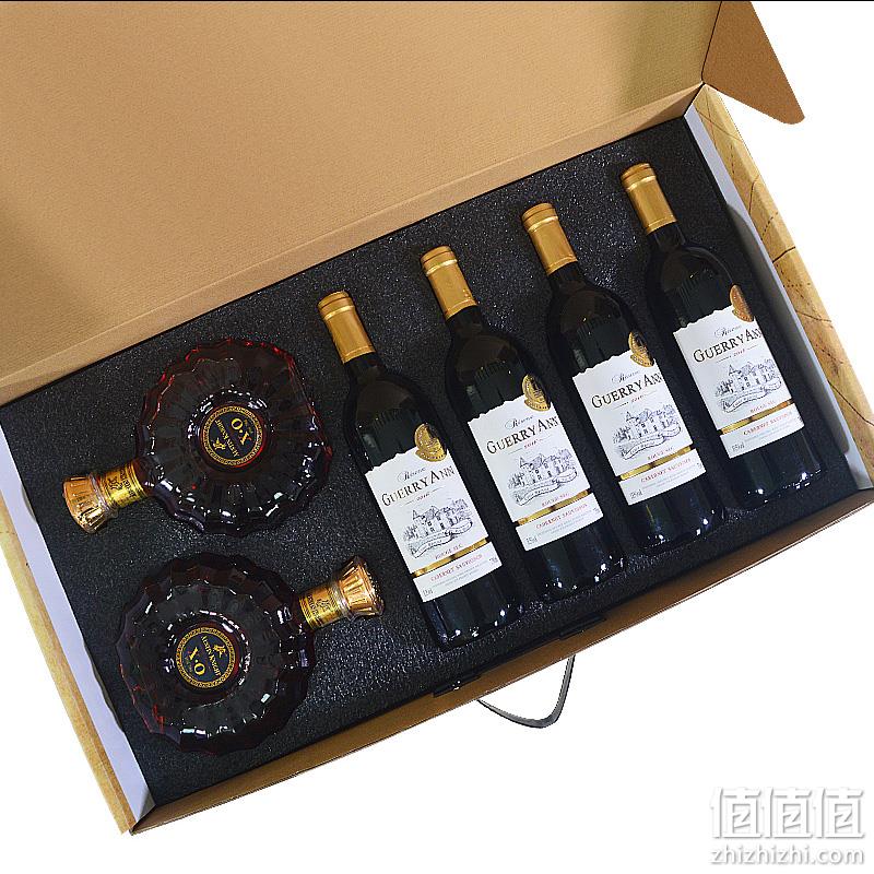 巴菲太太珍藏 2021限量款 智利美乐财富传奇干红葡萄酒 750mlx4瓶+Guerryann XO白兰地x2瓶 礼盒装 198元包邮（需用券） 值值值-买手聚集的地方
