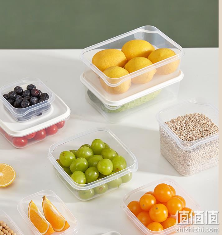 网易严选 食品级冰箱食物收纳盒 10件套 19.9元包邮（需领券） 值值值-买手聚集的地方