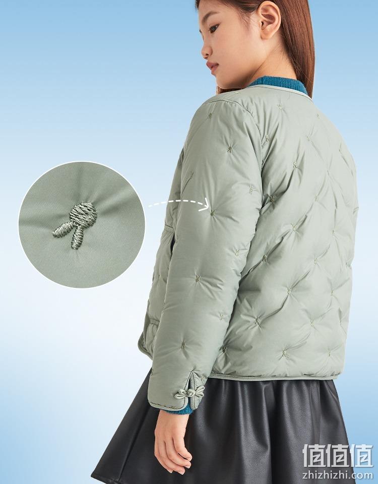 Annil 安奈儿 2022冬新款女童火山岩自发热轻薄保暖羽绒服 （110~170码）5色 149.9元包邮（需领券） 值值值-买手聚集的地方