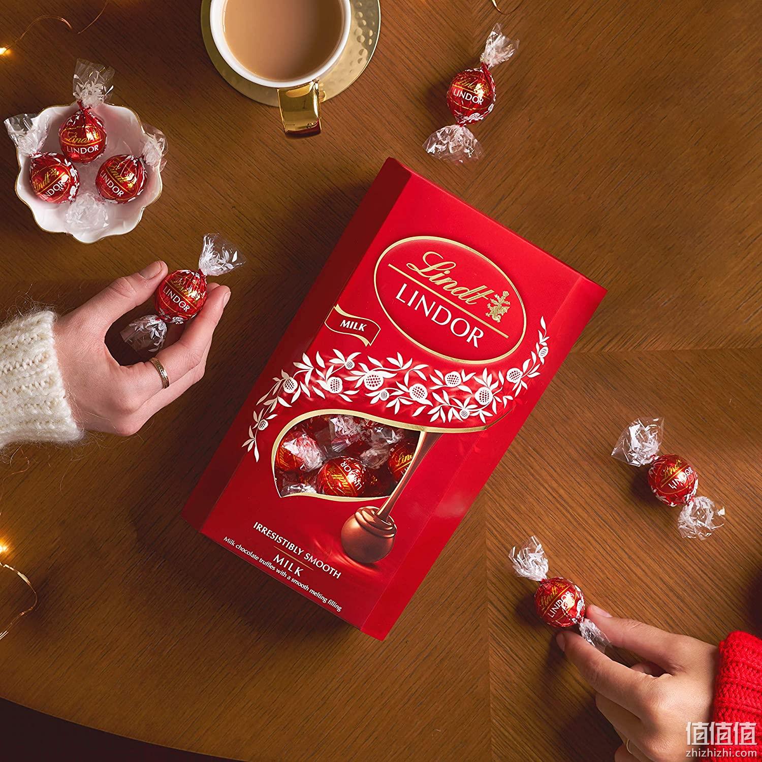 Lindt 瑞士莲 Lindor系列 牛奶巧克力球 48颗（共600g） 新低62.7元 值值值-买手聚集的地方