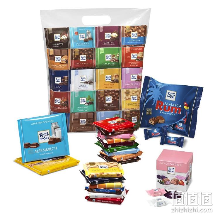 Ritter SPORT 瑞特斯波德 缤纷口味巧克力彩色大礼包 2kg 225.06元 值值值-买手聚集的地方