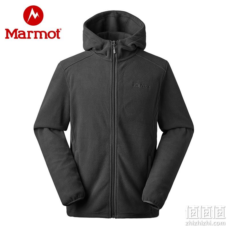 PLUS会员，Marmot 土拨鼠 男士抓绒连帽开衫 V83839  多色 202.55元包邮（双重优惠） 值值值-买手聚集的地方