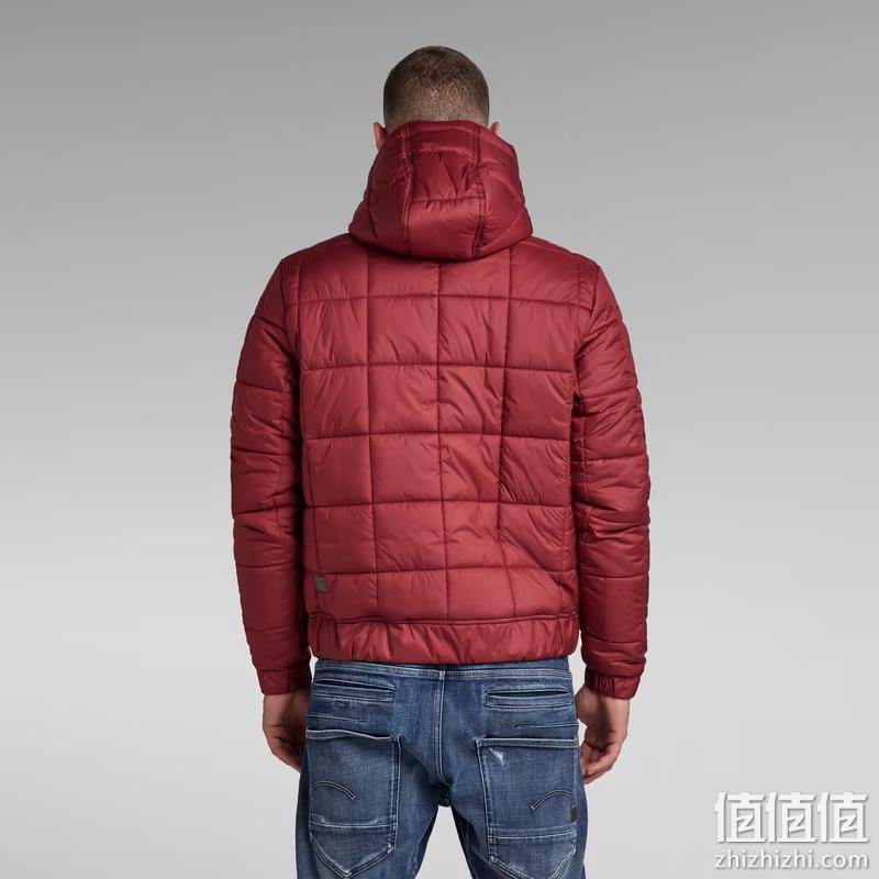 G-Star Raw Meefic 男士绗缝连帽棉服夹克 黑色S码/红色M码 465元起 值值值-买手聚集的地方