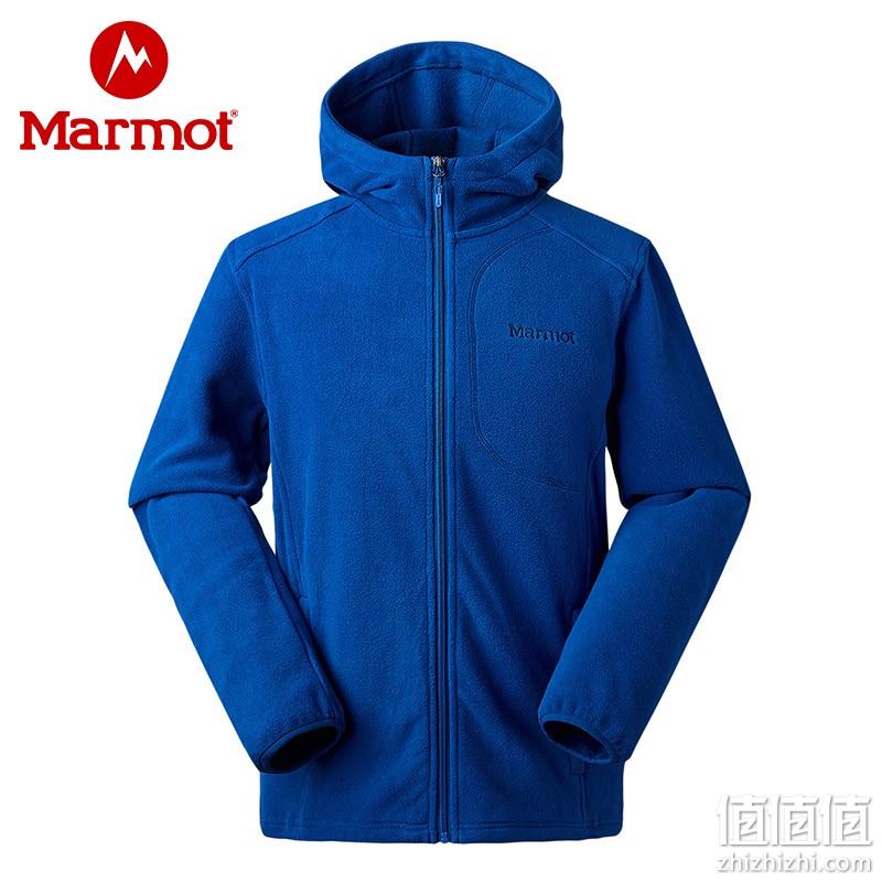 PLUS会员，Marmot 土拨鼠 男士抓绒连帽开衫 V83839  多色 202.55元包邮（双重优惠） 值值值-买手聚集的地方