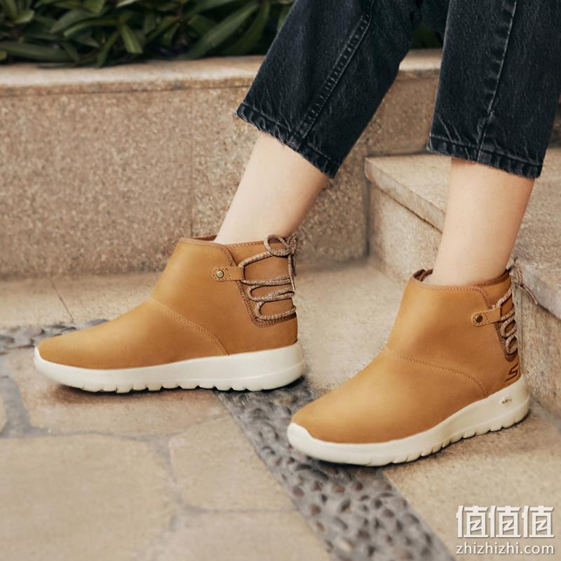 PLUS会员，Skechers 斯凯奇 ON-THE-GO系列 女士保暖加绒休闲雪地靴 15505 3色 159元包邮（需领券） 值值值-买手聚集的地方