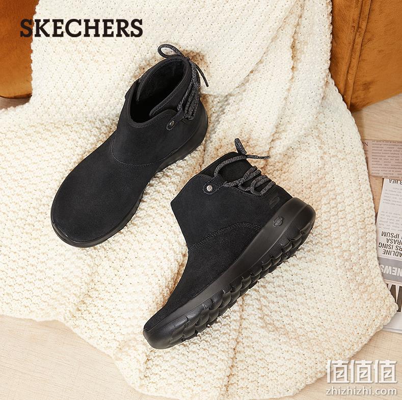 PLUS会员，Skechers 斯凯奇 ON-THE-GO系列 女士保暖加绒休闲雪地靴 15505 3色 159元包邮（需领券） 值值值-买手聚集的地方