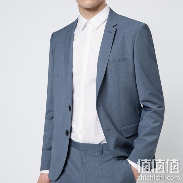 HUGO Hugo Boss 雨果·博斯 Arti/Hesten212X 男士74%初剪羊毛混纺修身西装2件套50450994 1490.24元（官网$595） 值值值-买手聚集的地方