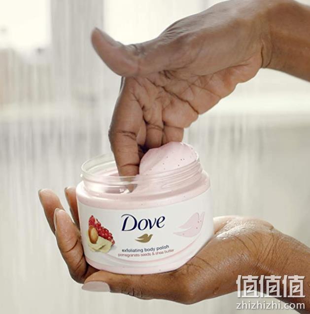 销量第一，Dove 多芬 石榴籽乳木果冰淇淋身体磨砂膏 225ml*4罐 103.98元（可3件92折） 值值值-买手聚集的地方