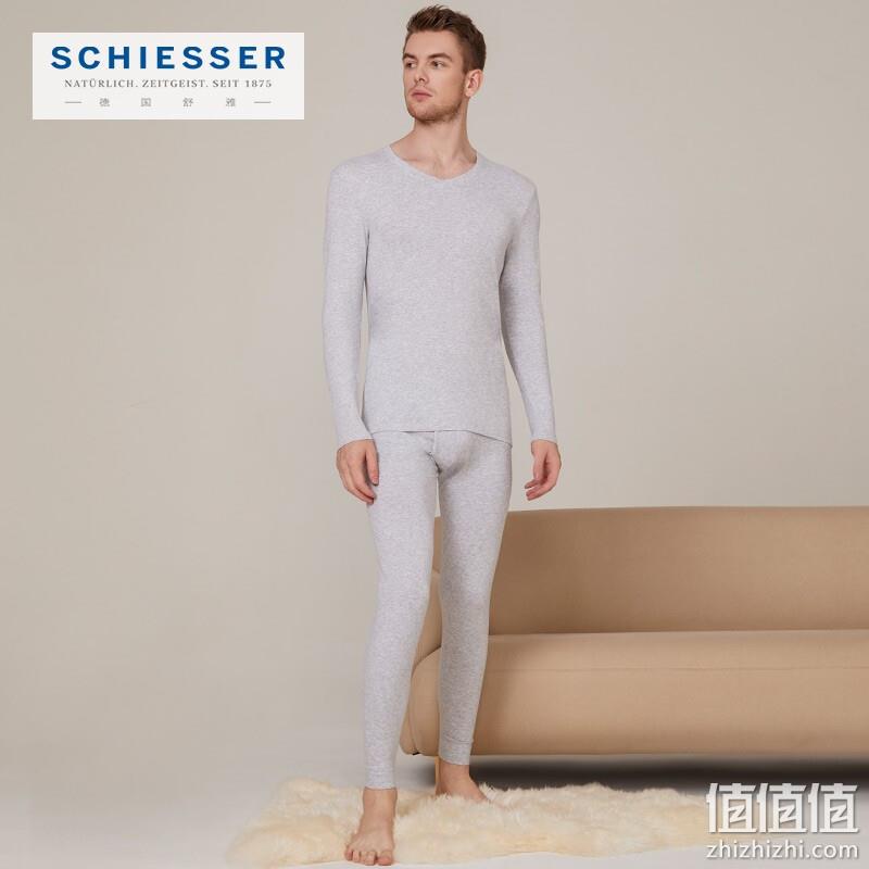 PLUS会员，Schiesser 德国舒雅 RC抗菌系列 男女款3A级抗菌保暖内衣套装 E5/19875W 新低89.55元包邮（需领券） 值值值-买手聚集的地方