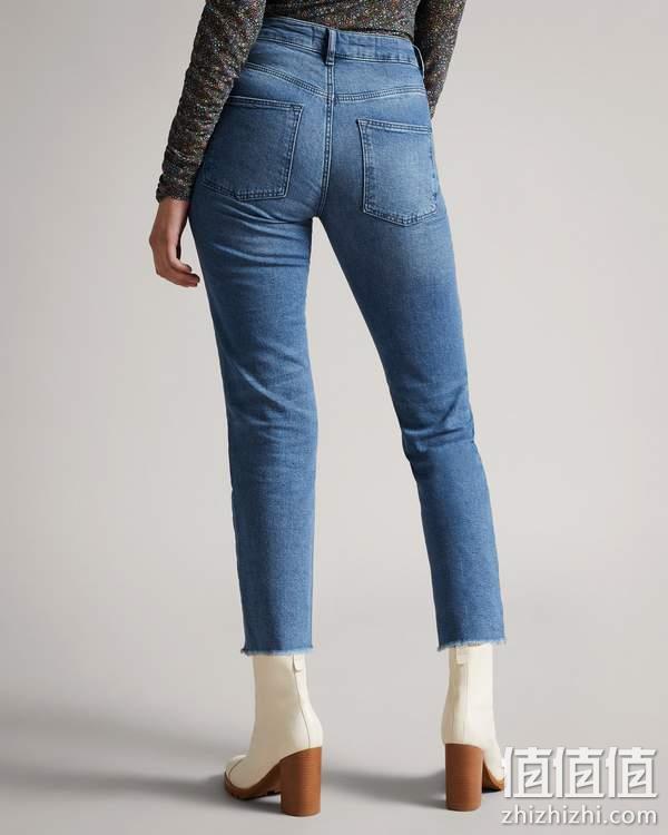 Ted Baker 泰德·贝克 Morgani 女士高腰直筒七分牛仔裤256674 228元（可3件92折） 值值值-买手聚集的地方