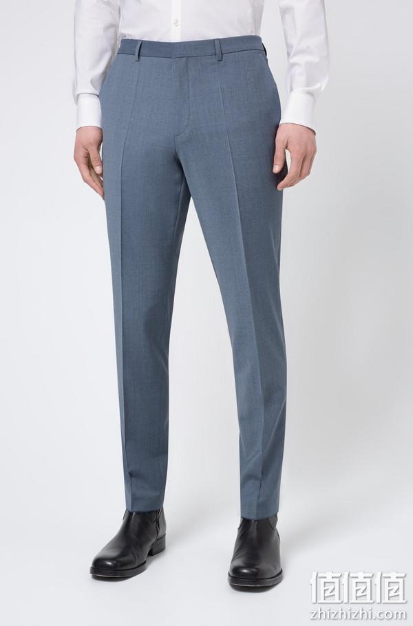 HUGO Hugo Boss 雨果·博斯 Arti/Hesten212X 男士74%初剪羊毛混纺修身西装2件套50450994 1490.24元（官网$595） 值值值-买手聚集的地方