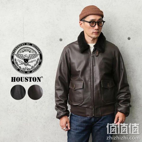 Houston 休斯顿 G-1 男士山羊皮飞行员夹克 1470.09元 值值值-买手聚集的地方
