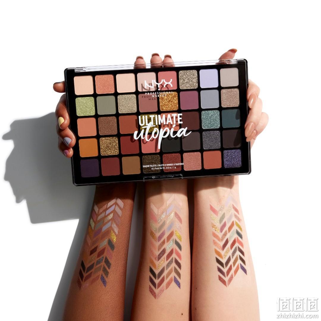NYX 专业化妆系列 40色眼影盘 #乌托邦 新低138.38元（天猫334元） 值值值-买手聚集的地方