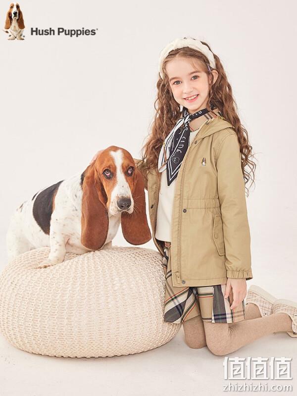 Hush Puppies 暇步士 2022秋新款女童风衣外套 2色（105~170cm） 新低149元包邮（需领券） 值值值-买手聚集的地方