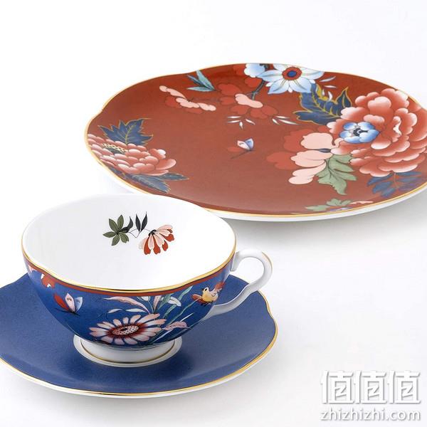 Wedgwood 玮致活 嫣红牡丹系列 骨瓷茶杯碟蓝色套装40032091 336.44元（天猫旗舰店880元） 值值值-买手聚集的地方