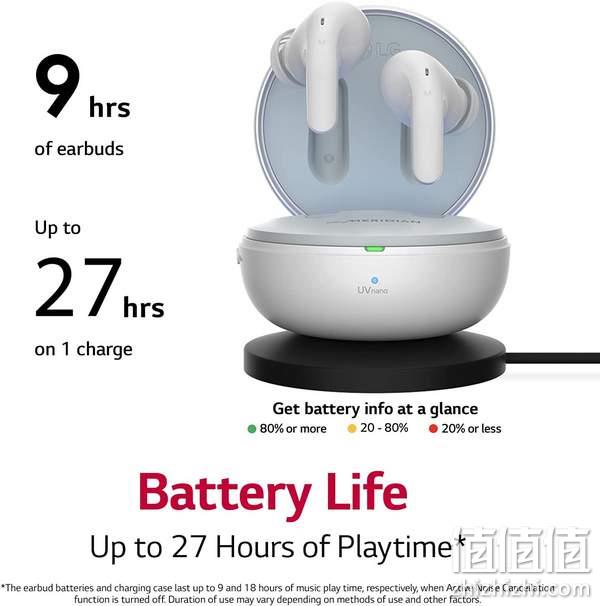 带紫外杀菌，LG 乐金 TONE Free T90 主动降噪/杜比全景声 真无线蓝牙耳机 两色 新低1313.83元 值值值-买手聚集的地方